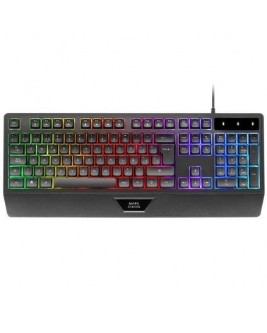 Teclado gaming semimecánico mars gaming mk124/ negro