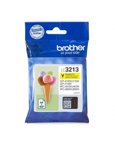Cartucho de tinta original brother lc-3213y/ amarillo