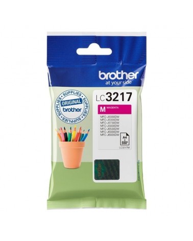 Cartucho de tinta original brother lc-3217m/ magenta