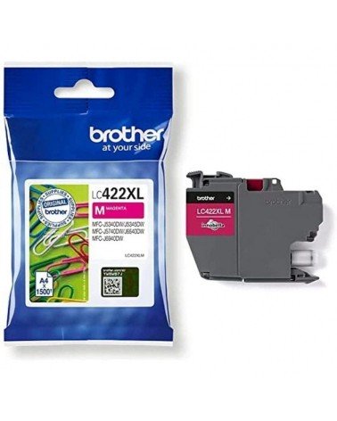 Cartucho de tinta original brother lc-422 xl alta capacidad/ magenta