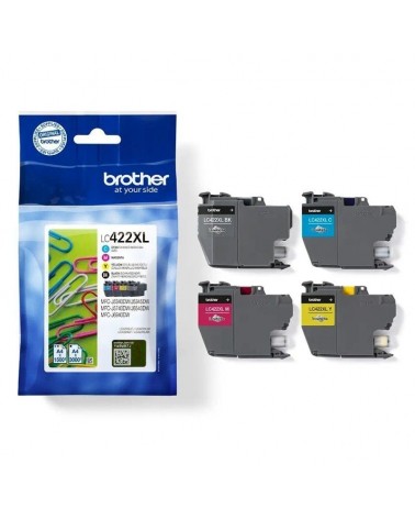 Cartucho de tinta original brother lc-422xl alta capacidad multipack/ cian/ magenta/ amarillo/ negro