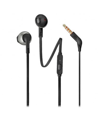 Auriculares intrauditivos jbl tune 205/ con micrófono/ jack 3.5/ negros