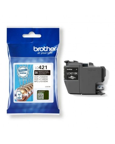 Cartucho de tinta original brother lc421/ negro