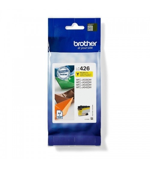 Cartucho de tinta original brother lc426y/ amarillo