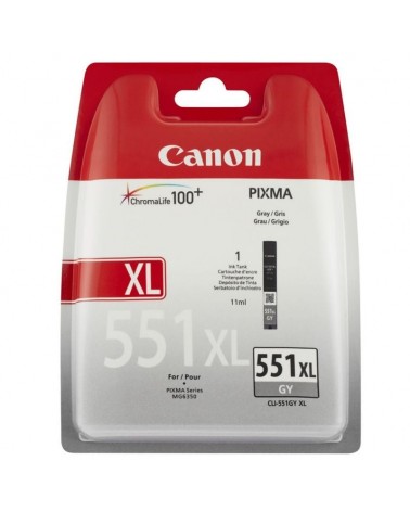 Cartucho de tinta original canon cli-551gy xl alta capacidad/ gris