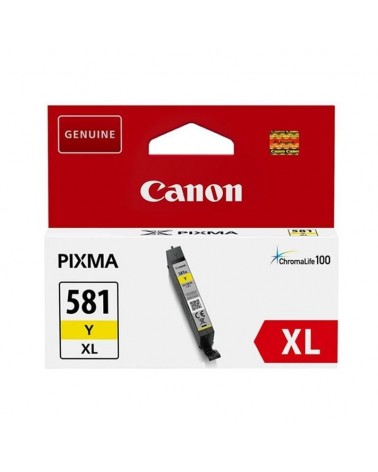Cartucho de tinta original canon cli-581yxl alta capacidad/ amarillo