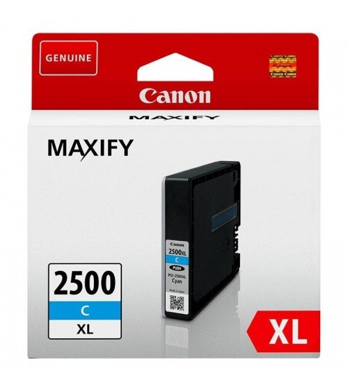 Cartucho de tinta original canon pgi-2500xl alta capacidad/ cian