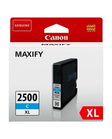 Cartucho de tinta original canon pgi-2500xl alta capacidad/ cian