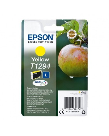 Cartucho de tinta original epson t1294/ amarillo