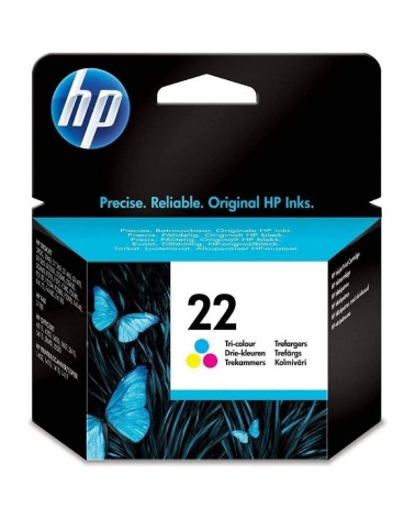 Cartucho de tinta original hp nº22/ tricolor