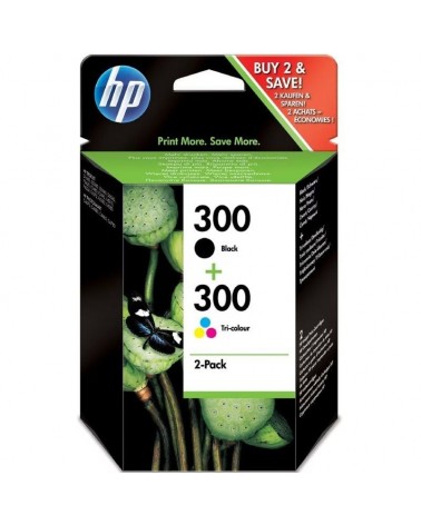Cartucho de tinta original hp nº300 multipack/ negro/ tricolor