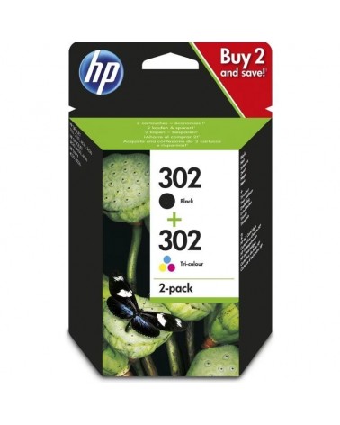 Cartucho de tinta original hp nº302 multipack/ negro/ tricolor