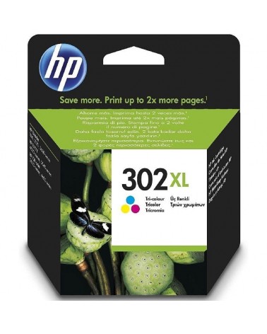 Cartucho de tinta original hp nº302 xl alta capacidad/ tricolor