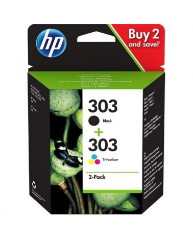 Cartucho de tinta original hp nº303 multipack/ negro/ tricolor