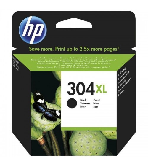 Cartucho de tinta original hp nº304 xl alta capacidad/ negro