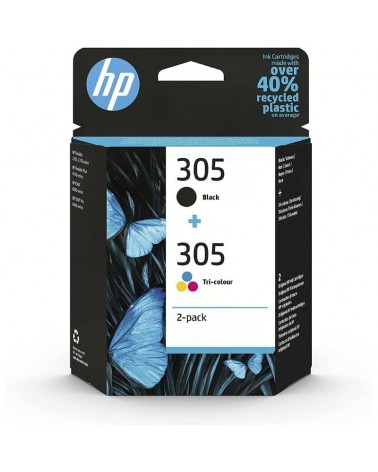 Cartucho de tinta original hp nº305 multipack/ negro/ tricolor