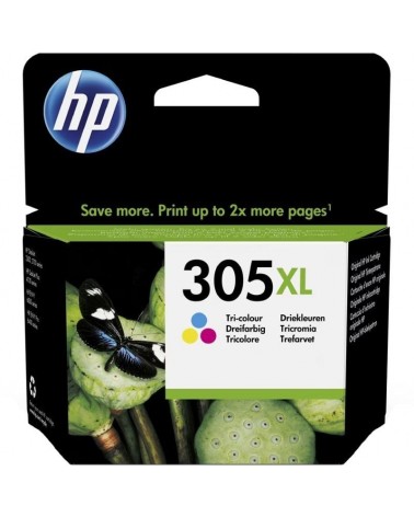 Cartucho de tinta original hp nº305 xl alta capacidad/ tricolor
