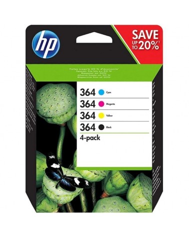 Cartucho de tinta original hp nº364 multipack/ negro/ magenta/ cian/ amarillo