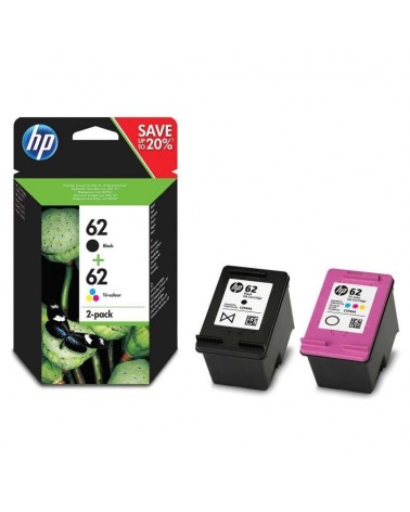 Cartucho de tinta original hp nº62 multipack/ negro/ tricolor