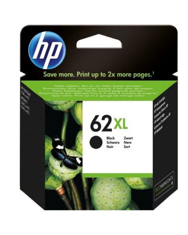 Cartucho de tinta original hp nº62 xl alta capacidad/ negro