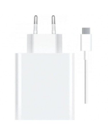 Cargador de pared xiaomi 120w hypercharge combo (type-a)/ 1xusb + cable usb tipo-c/ 120w