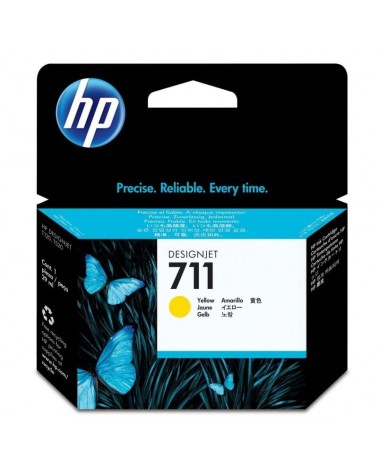 Cartucho de tinta original hp nº711/ amarillo