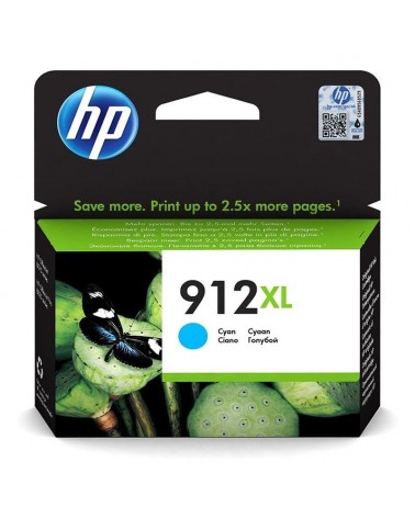 Cartucho de tinta original hp nº912 xl alta capacidad/ cian