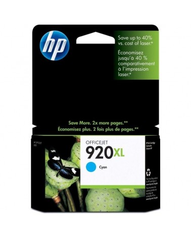 Cartucho de tinta original hp nº920 xl alta capacidad/ cian