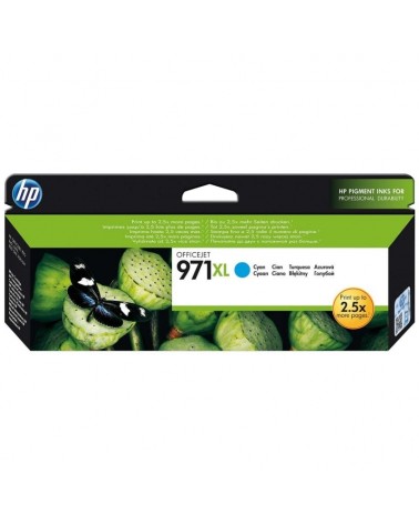 Cartucho de tinta original hp nº971 xl alta capacidad/ cian