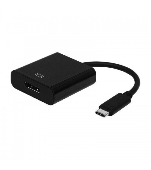 Conversor aisens a109-0345/ usb tipo-c macho - displayport hembra/ 15cm/ negro