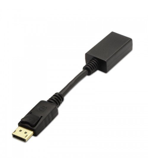 Conversor aisens a125-0134/ displayport macho - hdmi hembra/ 15cm/ negro
