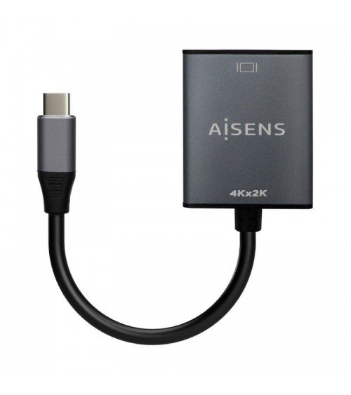 Conversor hdmi 4k 30hz aisens a109-0685/ hdmi hembra - usb tipo-c macho/ 15cm/ gris