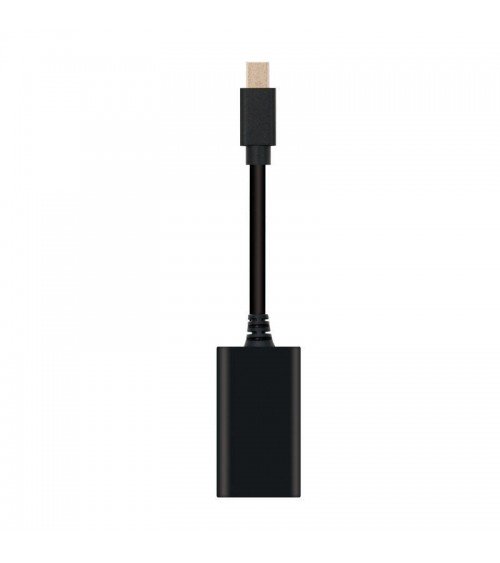 Conversor nanocable 10.16.0102/ mini displayport macho - hdmi hembra/ 15cm/ negro