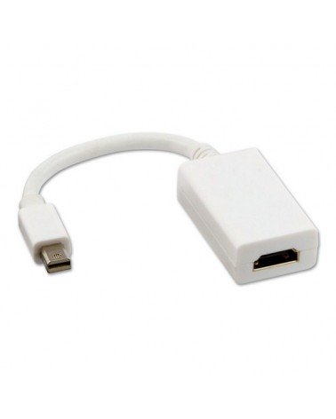 Conversor nanocable 10.16.0602-w/ mini displayport macho - hdmi hembra/ 15cm/ blanco