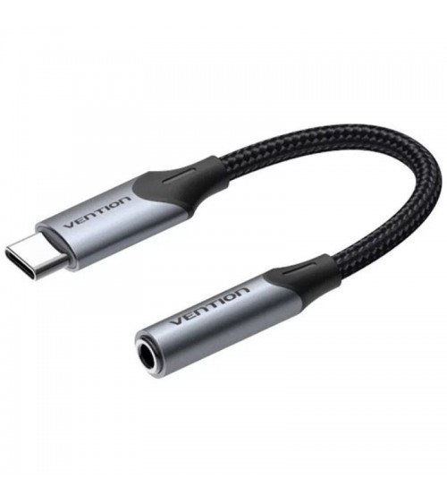 Conversor usb tipo-c vention bgjha/ usb tipo-c macho - jack 3.5 hembra/ 10cm