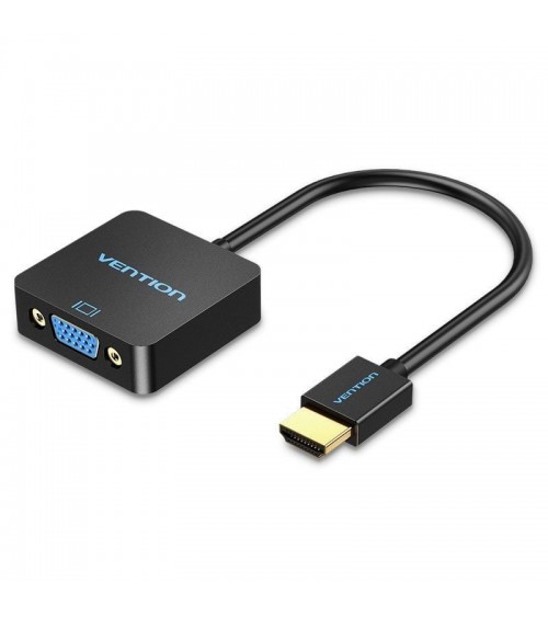 Conversor vention acpbb/ hdmi macho - vga hembra/ 15cm/ negro