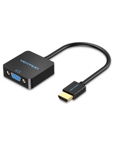 Conversor vention acpbb/ hdmi macho - vga hembra/ 15cm/ negro