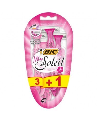 Cuchilla de depilar bic miss soleil / 4 uds
