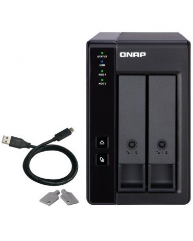 Das qnap tr-002/ 2 bahías 3.5'- 2.5'/ formato torre