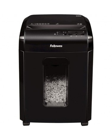 Destructora fellowes 10m/ corte en partículas de 2 x 12mm/ negra