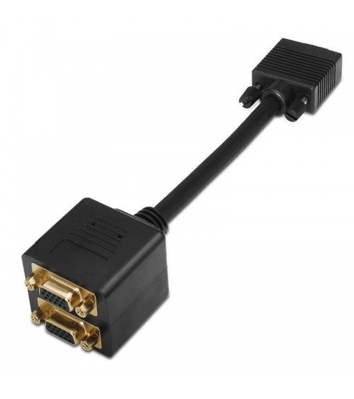 Duplicador svga aisens a113-0080/ vga macho - 2x vga hembra