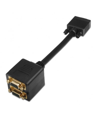Duplicador svga aisens a113-0080/ vga macho - 2x vga hembra