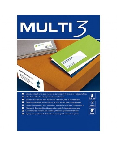 Etiquetas adhesivas apli 4719 multi3/ 52.5 x 29.7mm/ 100 hojas