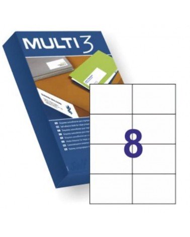 Etiquetas adhesivas apli multi3 10530/ 105 x 74mm/ 500 hojas