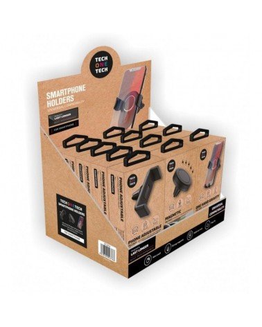 Expositor de soporte de smartphone para coche tech one tech tec2824/ incluye 12 unidades
