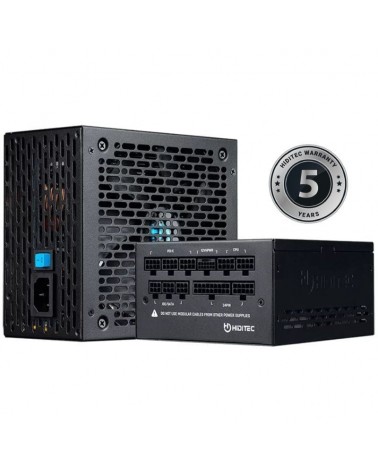 Fuente de alimentación hiditec gdx1050 v2/ 1050w/ ventilador 14cm/ atx 3.0/ pcie 5.0/ 80 plus gold