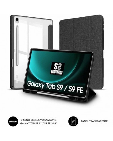 Funda subblim clear shock para tablet samsung s9 11'/ s9 fe 10.9'/ negra