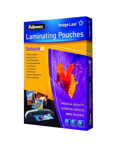Fundas para plastificar fellowes 5306114/ a4/ 80 micras/ 100 unidades