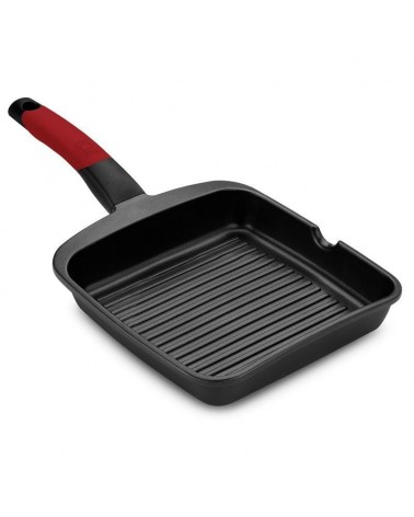 Grill bra premiere a411428/ ø28cm/ aluminio fundido/ apto para inducción