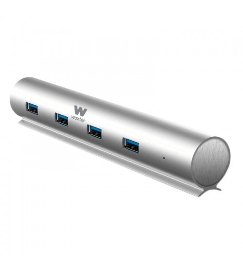 Hub usb 3.0 con alimentación externa woxter hub 73 pe26-142/ 7xusb/ gris
